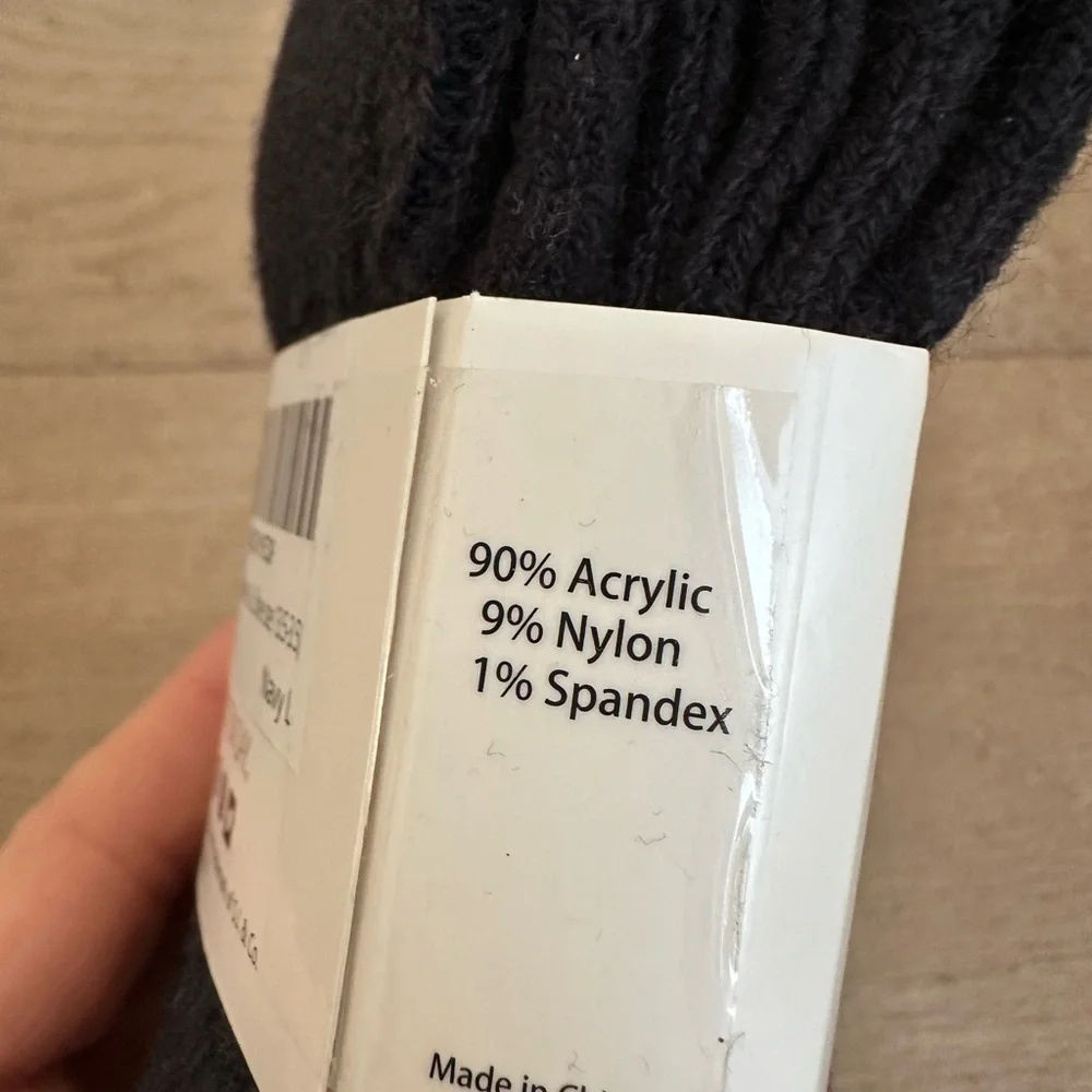 Navy Thick Knee High Socks